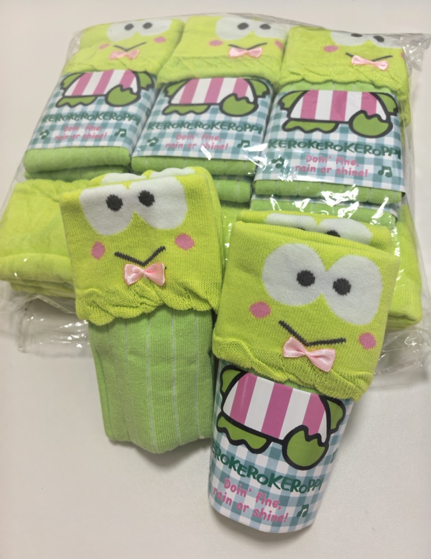 Free Shipping Keroppi Big-Eyed Frog Light Green Lace Mid-Length Socks Women's Socks (One Pair) Free Shipping Keroppi Big-Eyed Frog Light Green Lace Mid-Length Socks Women's Socks (One Pair)