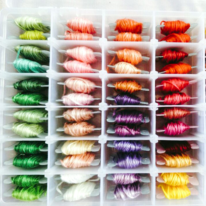 Cross stitch winding winding board translucent frosted cross stitch coil shaft winding board embroidery thread finishing line card