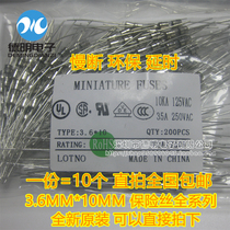 3 6*10MM WITH LEAD glass fuse T0 5A 1A 1 5A 2A 3A 3 15A 6 3A 250V