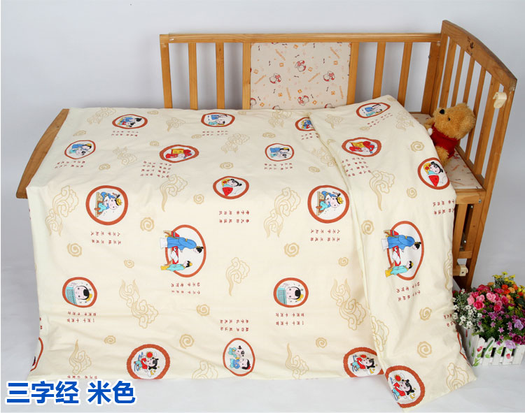 Mẫu giáo chăn ba mảnh cotton trẻ em bộ đồ giường cotton lõi tùy chỉnh phim hoạt hình nap bộ đồ giường gói