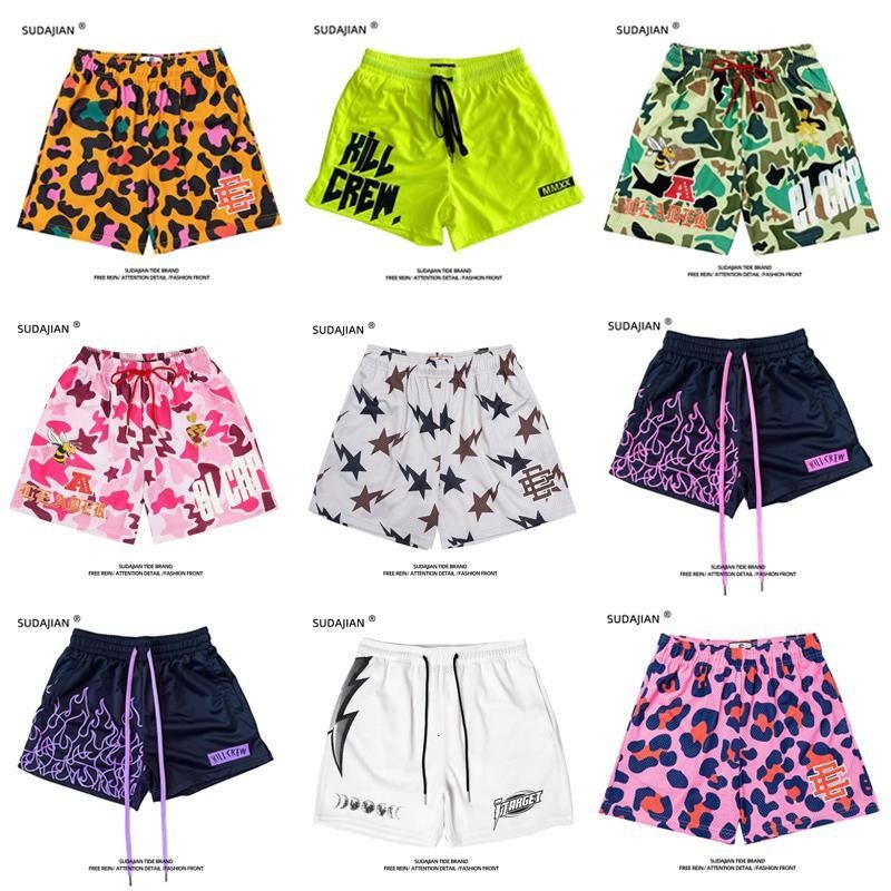 Шорты американского бренда tide с тремя точками наклона, мужские летние шорты для учащихся начальной школы длиной до колена, свободные повседневные спортивные быстросохнущие баскетбольные брюки