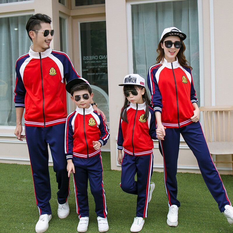 Autumn parent-child wear spring and autumn models 2022 new trendy family wear a family of three and four mother-child mother-daughter sports suits