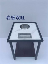 麻将机茶几棋牌室茶几茶楼茶几置物架岩板茶几实木茶几钢木茶几