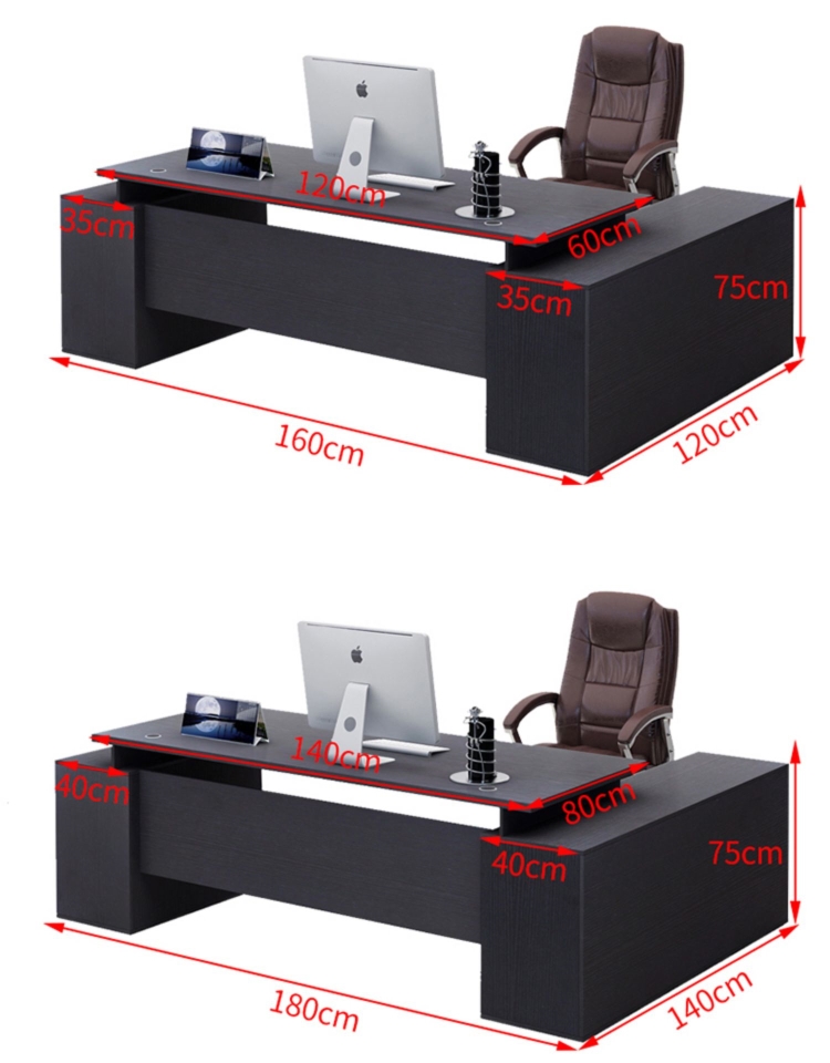 Thời trang bàn máy tính kinh doanh bàn chủ tịch lớp lớn ông chủ bàn thời trang đơn giản hiện đại bàn chủ tịch bàn đồ nội thất - Nội thất văn phòng bàn văn phòng chân sắt