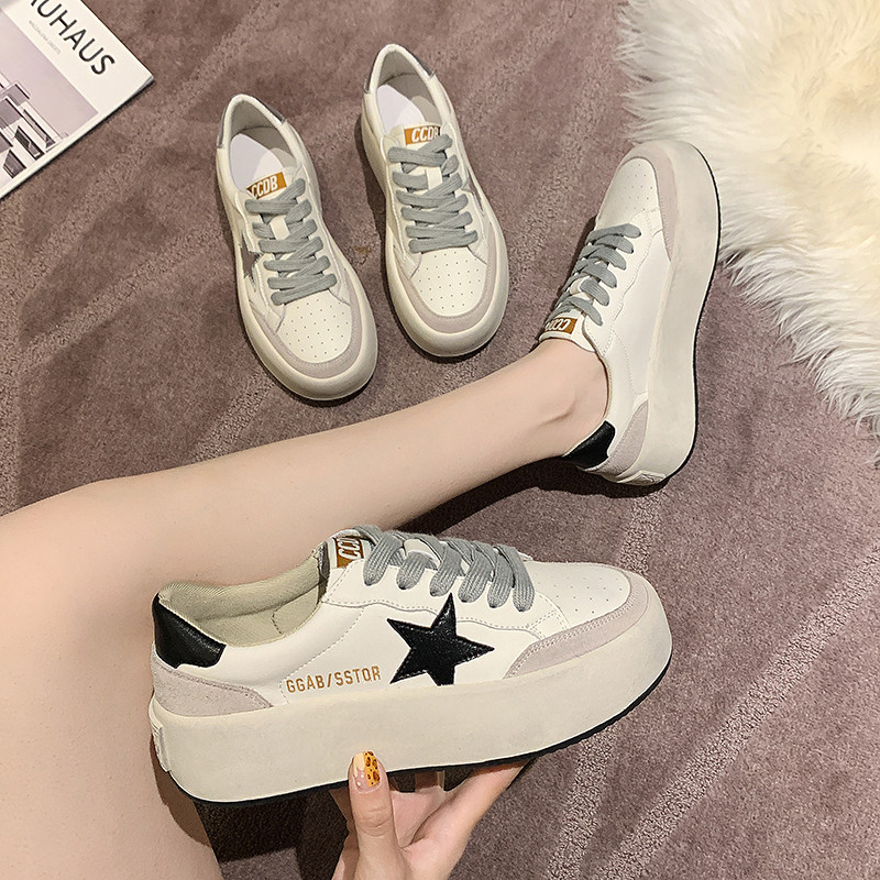 Mostarsea do not worry about collocation ~ fashion out of the street sponge cake thick bottom white shoes female Xia Xingxing casual shoes