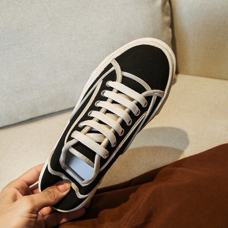 Mostarsea small fragrant style ~ beautiful canvas shoes women's 2022 summer new sports shoes white shoes