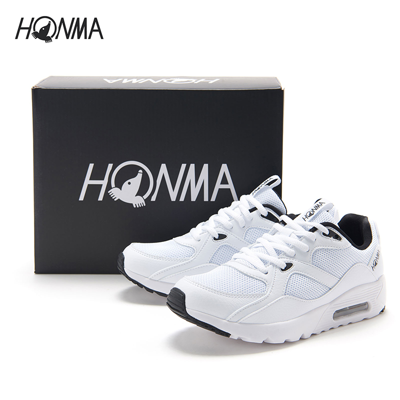 Honma Sports Shoes for Men and Women, Thick-Soled, Wear-Resistant, Three-Layer Mesh, Cushioning, Rebound, Lightweight Sports Shoes for Golf