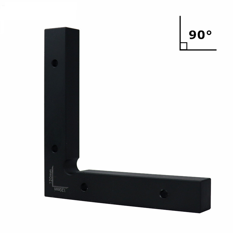 Woodworking right-angle positioning angle ruler 90-degree positioning block L-type ruler aluminum alloy right-angle clamp woodworking tool inflection ruler