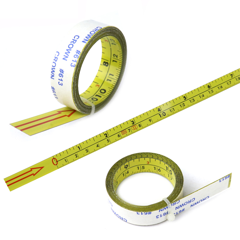 Metric inch sticky scale Sticky scale Adhesive tape glue Middle ruler Scale Self-adhesive scale Sticky worktable