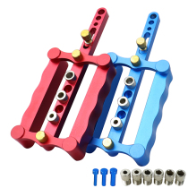 Woodworking drilling positioner Vertical three-in-one straight hole hole opener Round wood mortise wood pin wooden stick puzzle tool