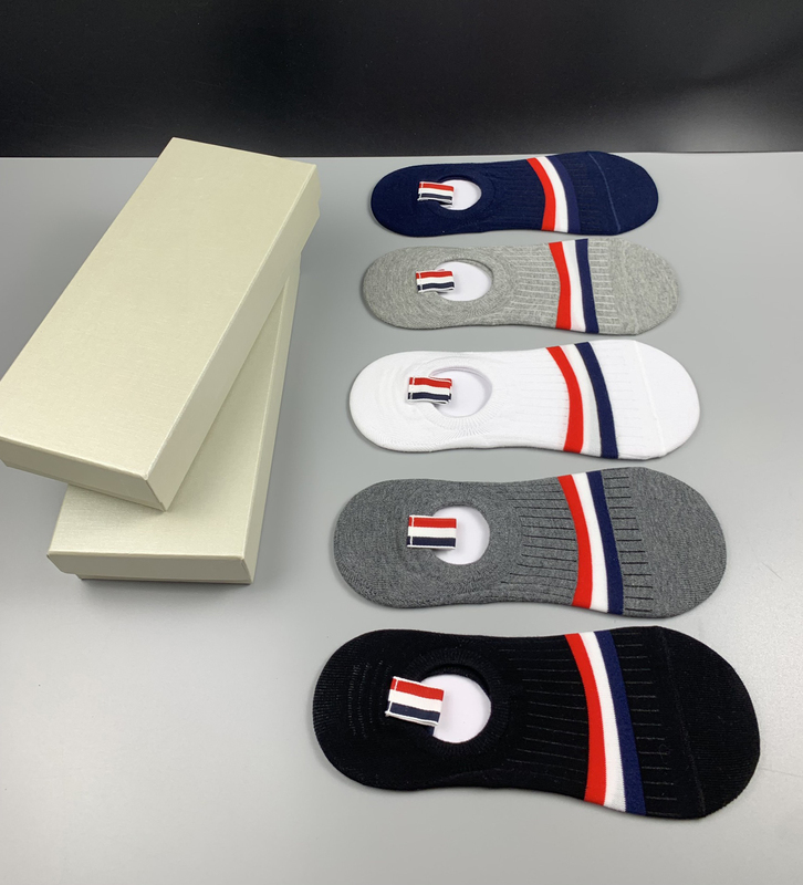 Summer Tb Boat Socks, Ultra Short Socks, Men's Invisible Socks, Shallow Socks, Tb Socks, Pure Cotton, Sweat-Absorbent, Breathable, Non-Slip Webbing, Trendy