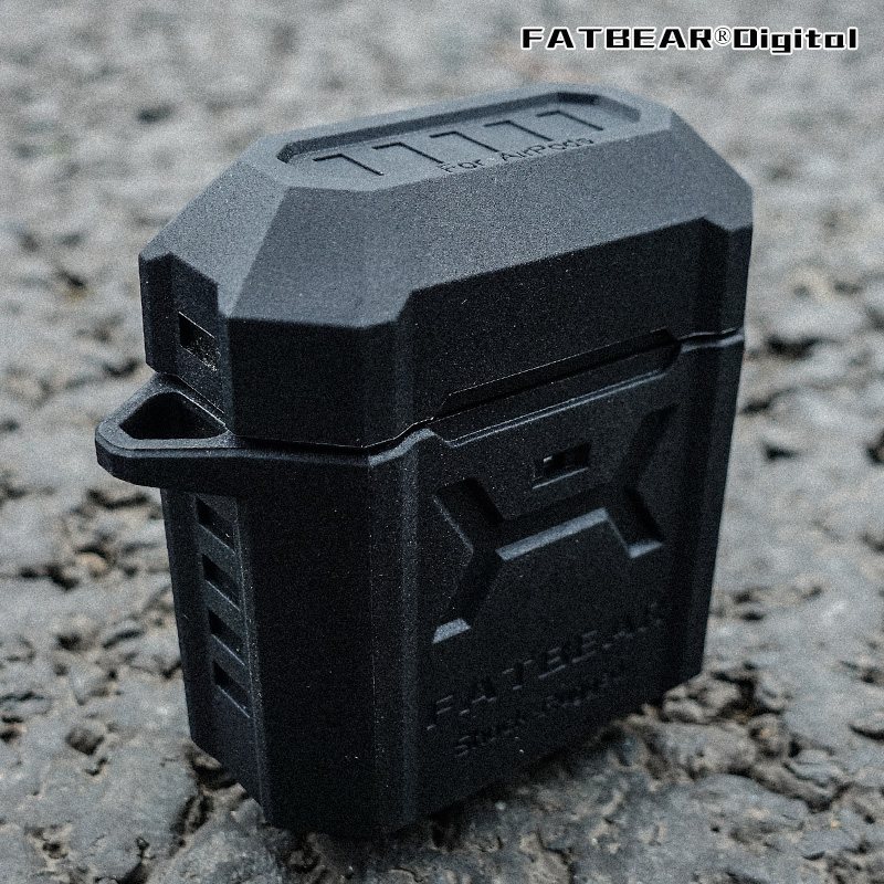 Fat Bear Suitable for AirPods Pro 2nd Generation Tactical Drop-proof Protective Case Protective Case Box Apple Wireless Headphone Case