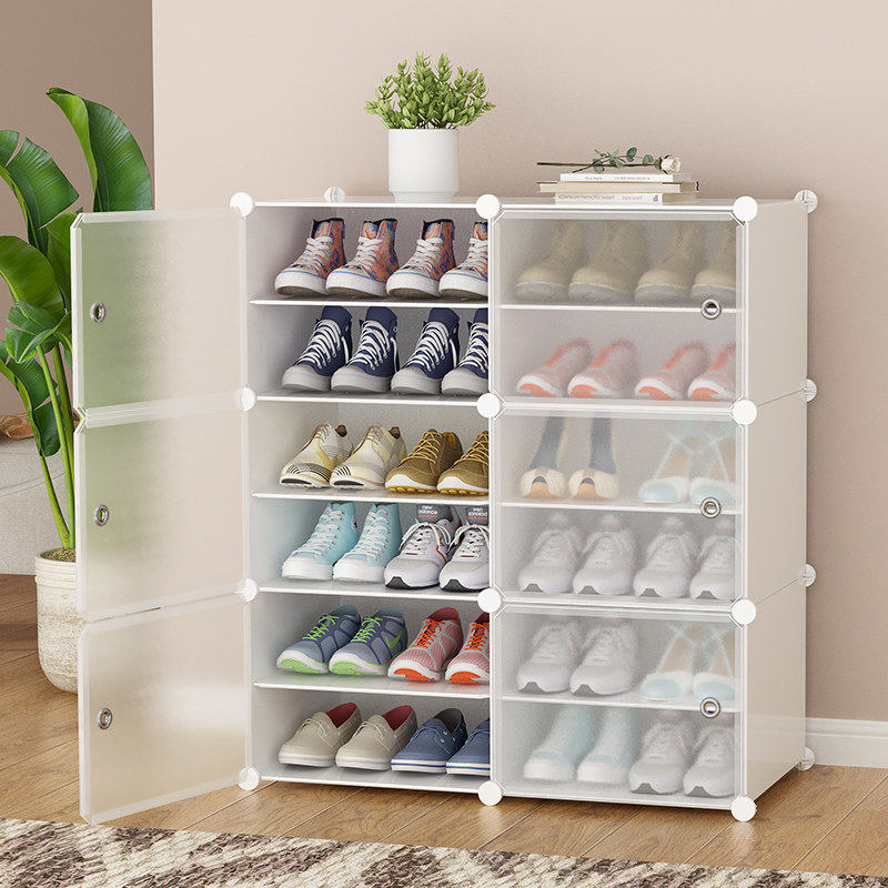 Simple shoe rack small narrow doorway home room good looking new multilayer dust-proof containing deity Dormitory Bedroom Shoe Cabinet