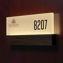 Hotel Apartment Luminous Door Card Light Set for guest room LED Number Hallway Hallway Hallway House Signs