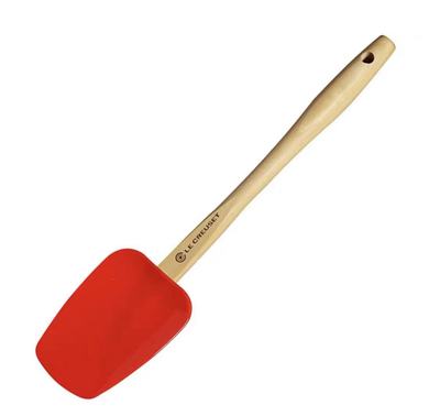 French Le Creuset cool-colored silicone fried vegetable shovel Enamel Cast Iron Pan Shovel Wood Handle High Temperature Resistant Without Injury Pan