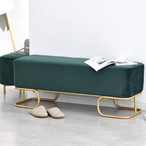 Nordic shoe bench light luxury bedstool household door bedroom bench clothing store trial bench solid bench bench