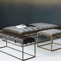 Modern shoe stool bench chair Nordic leisure bed tail stool household doorstep test shoe stool minimal cloak suit room