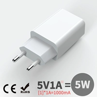 Белый ● 5V1A ● USB Обычный выход *Европейские правила Cross -Borderder