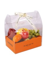 Strawberry Teachers Day gift box transparent handbag fruit gift box empty box gift box packaging box custom