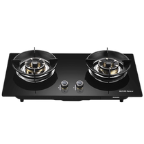 Yalishi gas stove Q380BS 5 0- 5 2KW strong fire double stove copper fire cover store self-installation