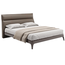 Gujia Home Modern Simple Bed 1 8m Double Leather Bed Marriage Bed High Leg Storage Bed Bedroom Furniture PT7715B