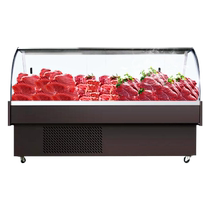 Ellis commercial cold meat display cabinet refrigerated fresh cabinet horizontal freezer air direct cooling