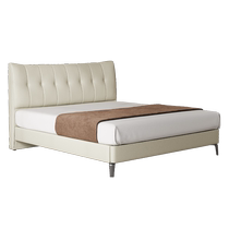 Chivas Leather Bed Modern Simple Bedroom Tall Leather Bedroom Storage Bed C203