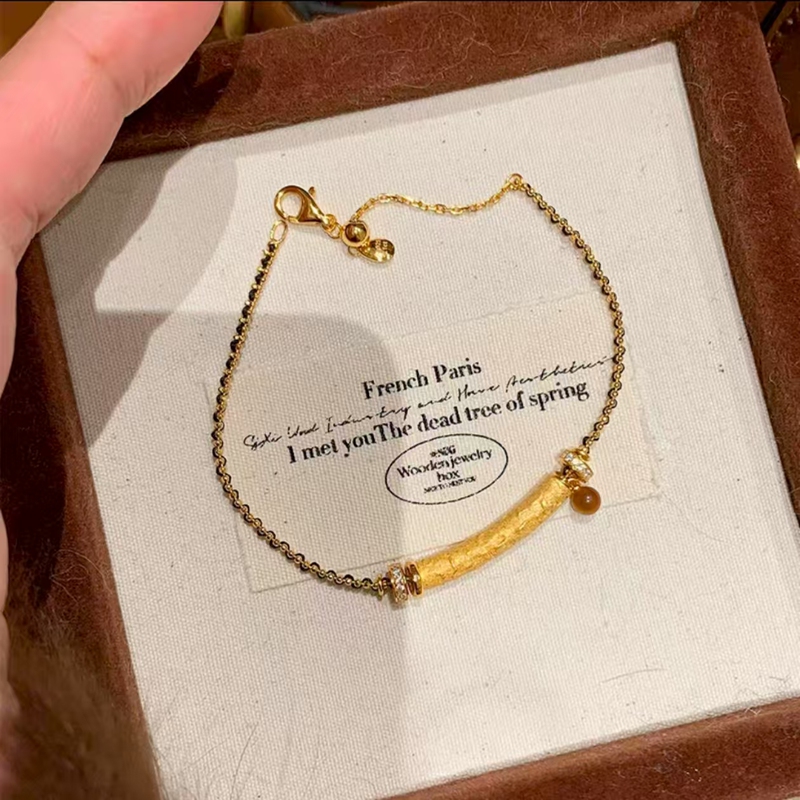 【Black Gold Braided Rope Series】Black Gold Bracelet with a Light Luxury and Elegant Design, High-End, Simple, Versatile, and Enhances Complexion 【Black Gold Braided Rope Series】Black Gold Bracelet with a Light Luxury and Elegant Design, High-End, Simple, Versatile, and Enhances Complexion