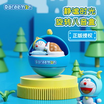 Doraemon Music Box Music Box crystal ball girl girl gift assembly girl heart little Prince with fun hand crank ornaments rotating dream children toys boys cute rockspace