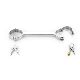 Stainless Steel Handcuffs with Lock, Adult Alternative Sex Toys for Women and Men, Sm Bondage Metal Binding Toys