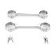 Stainless Steel Handcuffs with Lock, Adult Alternative Sex Toys for Women and Men, Sm Bondage Metal Binding Toys
