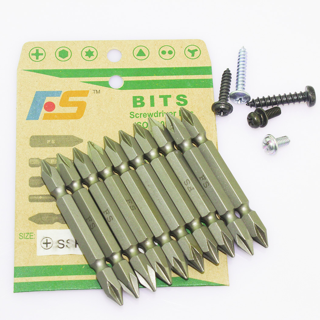SSH1 4 (6 35mm) cross double head screwdriver head length 45-120mm FS pneumatic screwdriver head one pack price