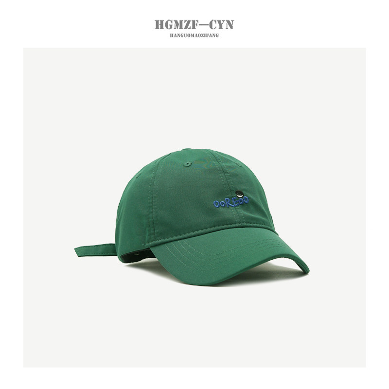 Cap Children Spring Summer Han Edition 100 hitch Embroidery Stick Shade Male Couple Bend Eatery Sun Hat Casual Duck Tongue Cap Tide