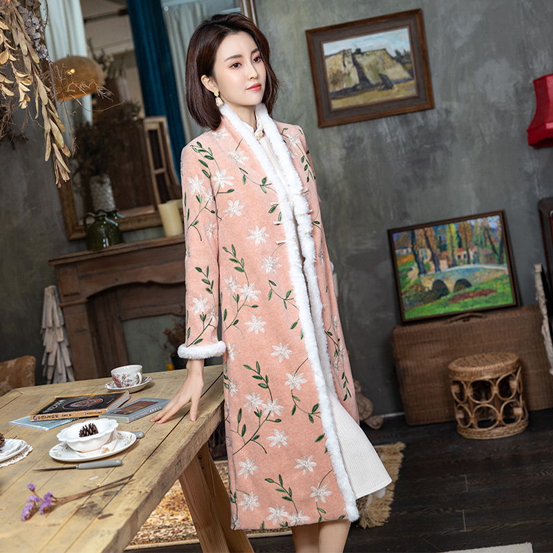 Cheongsam, warm jacket, light style, Chinese style