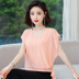 Thời trang áo sơ mi voan tay áo ngắn nữ 2020 mùa hè mới thường thiết lập loose-fitting mặc hàng đầu thiết kế cảm giác nữ thần fan hâm mộ của phụ nữ 