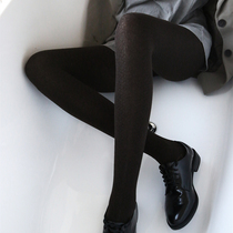 Special Foreign Trade Day Series Spring Autumn winter dark tattoo jacquard cotton blend beating underpants display slim vertical strips Warm Knit Pantyhose Women