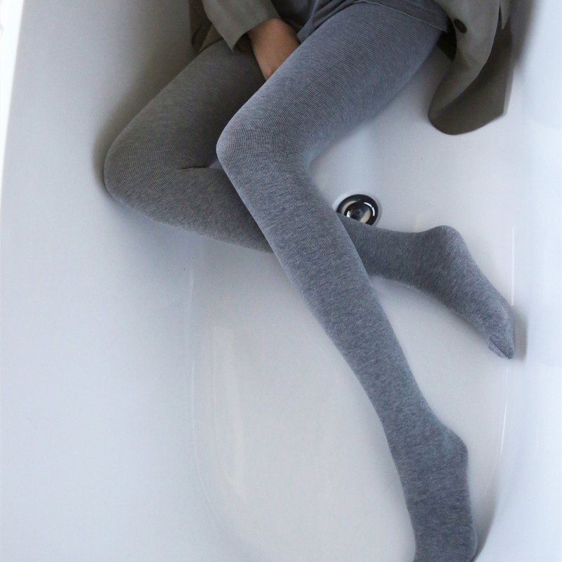 Clearance Autumn and Winter Matte 900D Thin Velvet Warm Thick Cotton Pantyhose Comfortable Thin Vertical Stripes Show Thin Beautiful Legs Inside Pantyhose