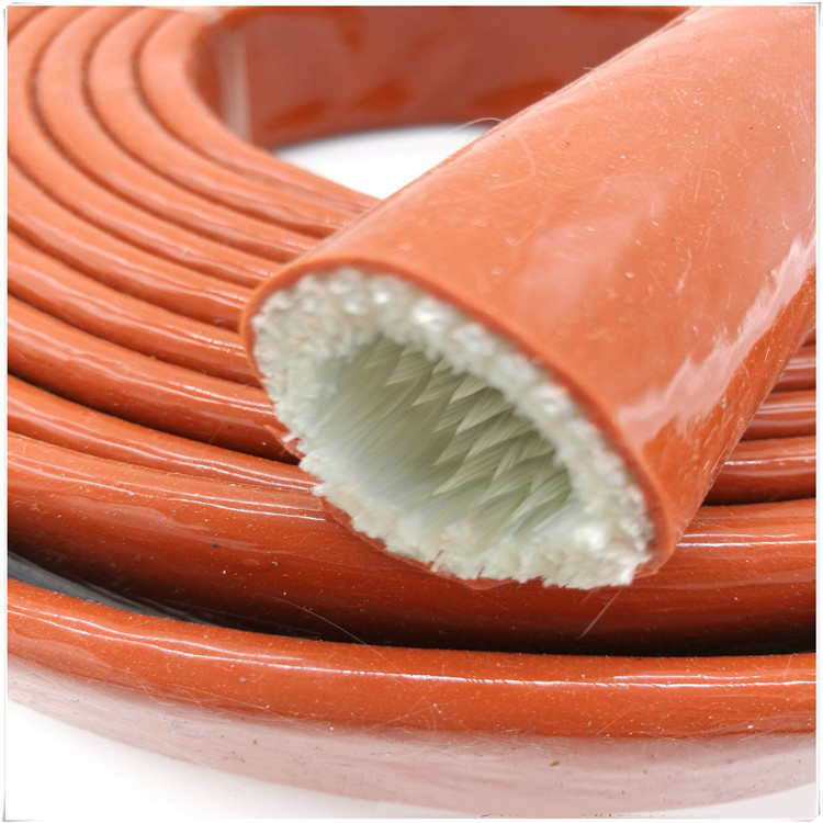 Zhongqili brand silicone rubber insulation tube fireproof high temperature resistant tube Heat insulation hose Tubing sheath fiber sleeve