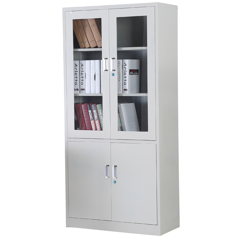 Yongge steel a4 office file cabinet Iron glass data cabinet Financial storage certificate cabinet with lock