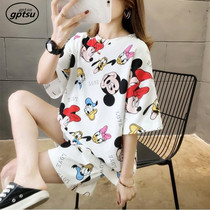 Japanese Pyjamas Womens Summer 2021 New Short Sleeves Shorts Suit Can Be Worn Out of Spring and Autumn Thin Pure Cotton Home Clothing