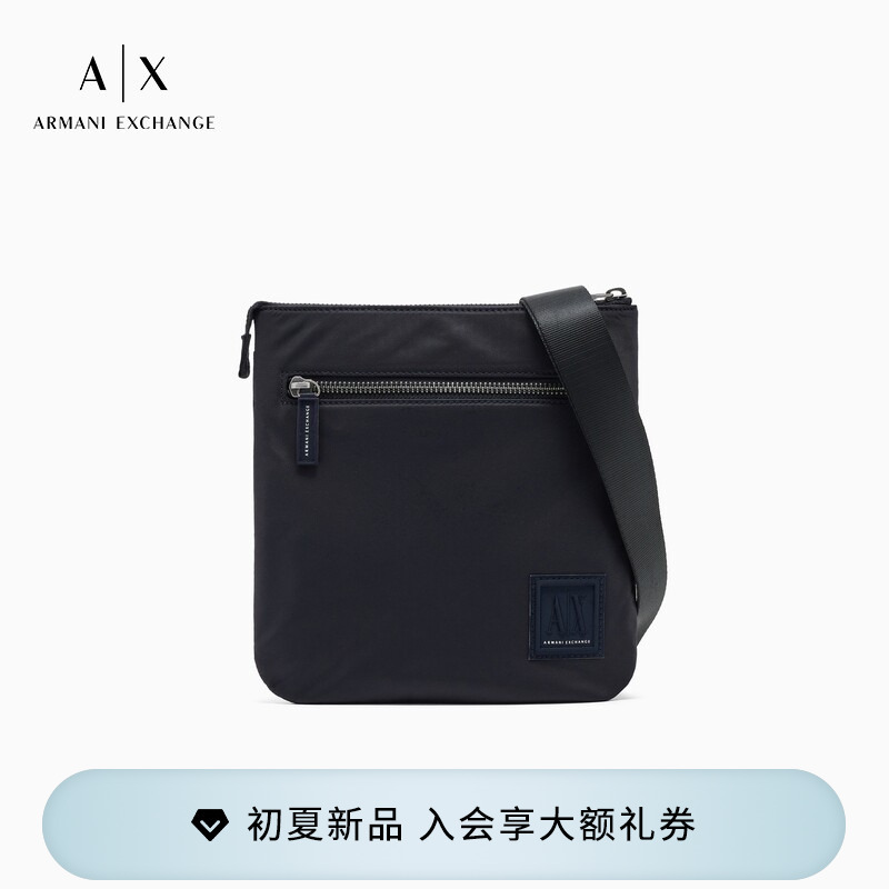 Armani Exchange/Armani Spring and Summer Men's Zippered Business Work Clothing Casual Shoulder Messenger Bag