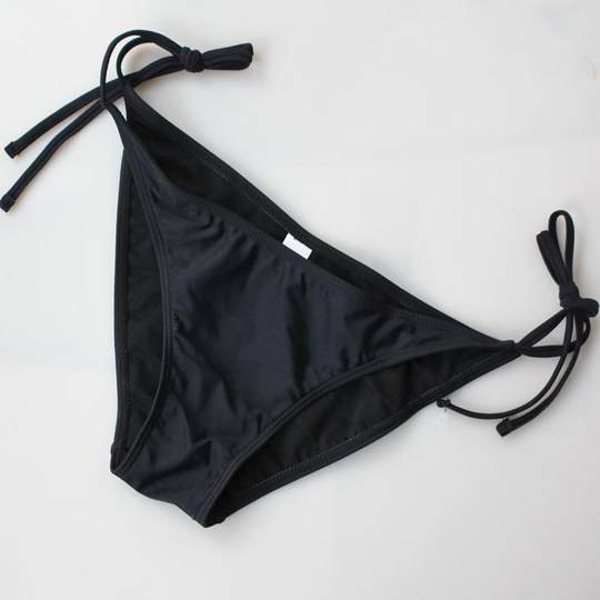 标准女生专业空乘模特比赛泳装黑色艺考三角泳裤学生艺考泳衣女士