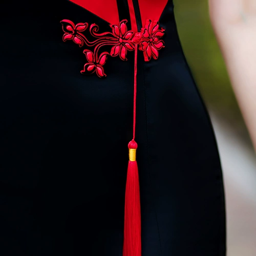 Длинное элитное ципао для тренировок, городской стиль, китайский стиль