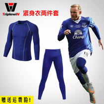 Base sunscreen sports suit Mens fitness quick-drying tights trousers Running basketball football liner thin section