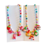 Детская мультяшная игрушка, ожерелье, декор, ювелирное украшение, браслет из бисера, подвеска, аксессуар для принцессы