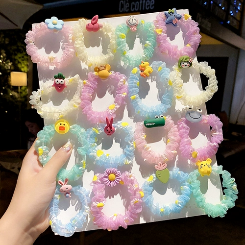 Брендовая резинка для волос, детский милый аксессуар для волос, простой и элегантный дизайн, популярно в интернете