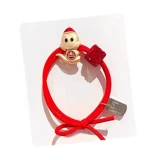 Красная детская праздничнная резинка для волос, аксессуар для волос