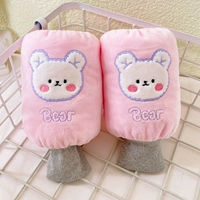 Розовый, с медвежатами, 1 пары