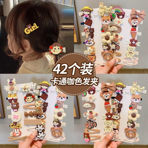 Детская мультяшная заколка для волос, детские шпильки для волос, заколка-крабик, аксессуар для волос, популярно в интернете, коллекция 2023