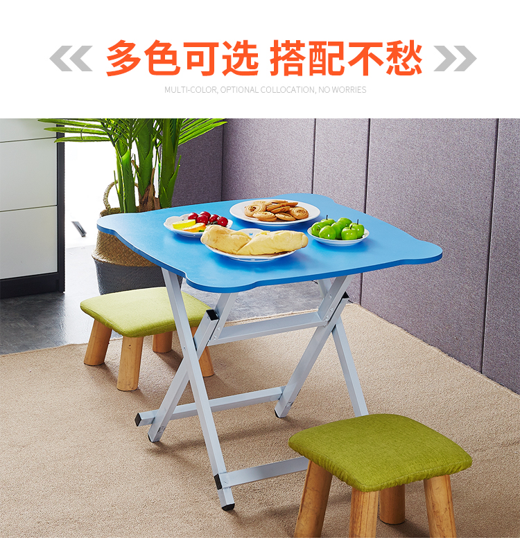 Bàn gấp bàn ăn vuông bàn đơn giản cầm tay nhà nhỏ căn hộ 2 người 4 người ngoài trời bàn nhỏ - Bàn bàn gỗ gấp